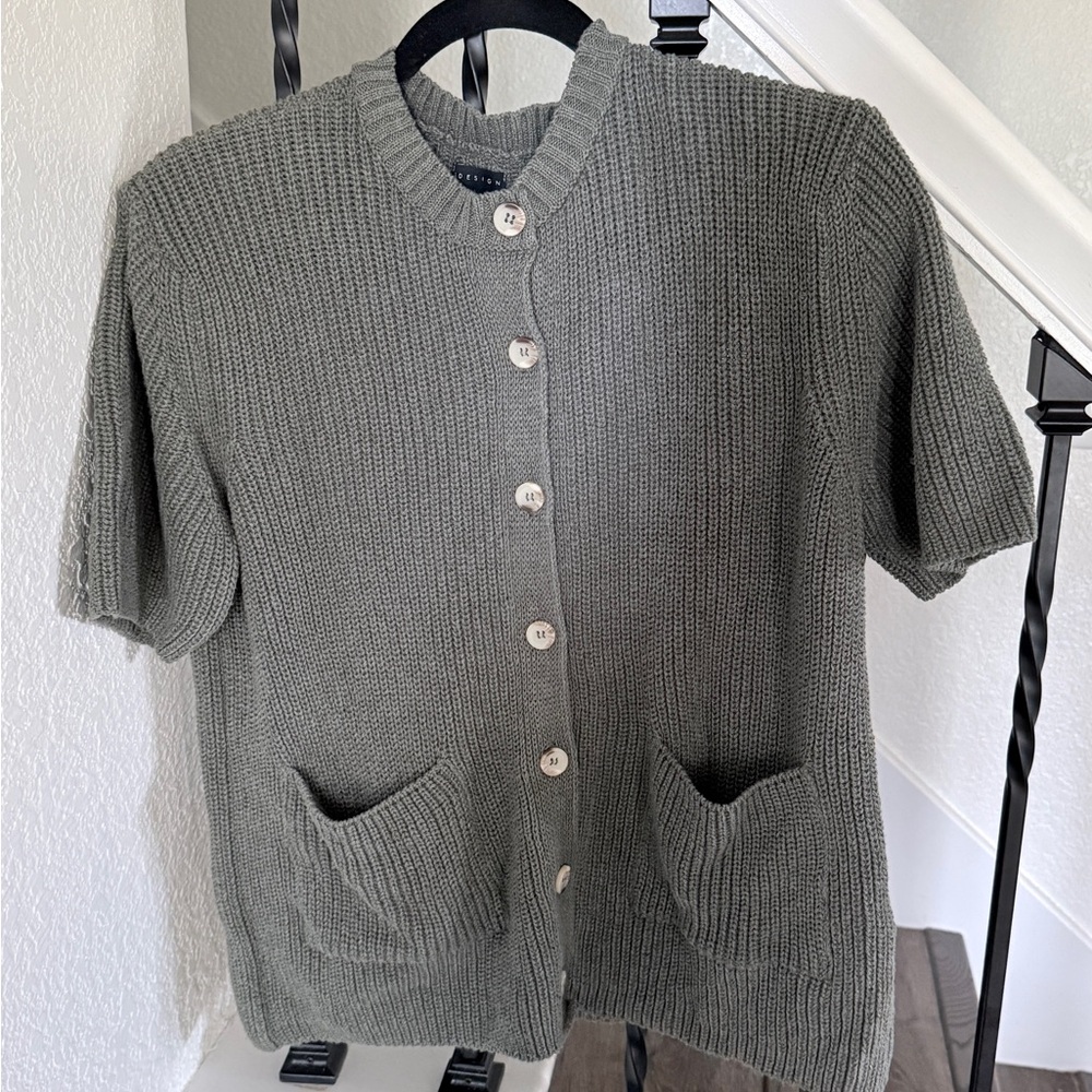 ASOS Olive Green Knit Cardigan